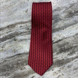 Bert Pulitzer silk tie with screw pattern